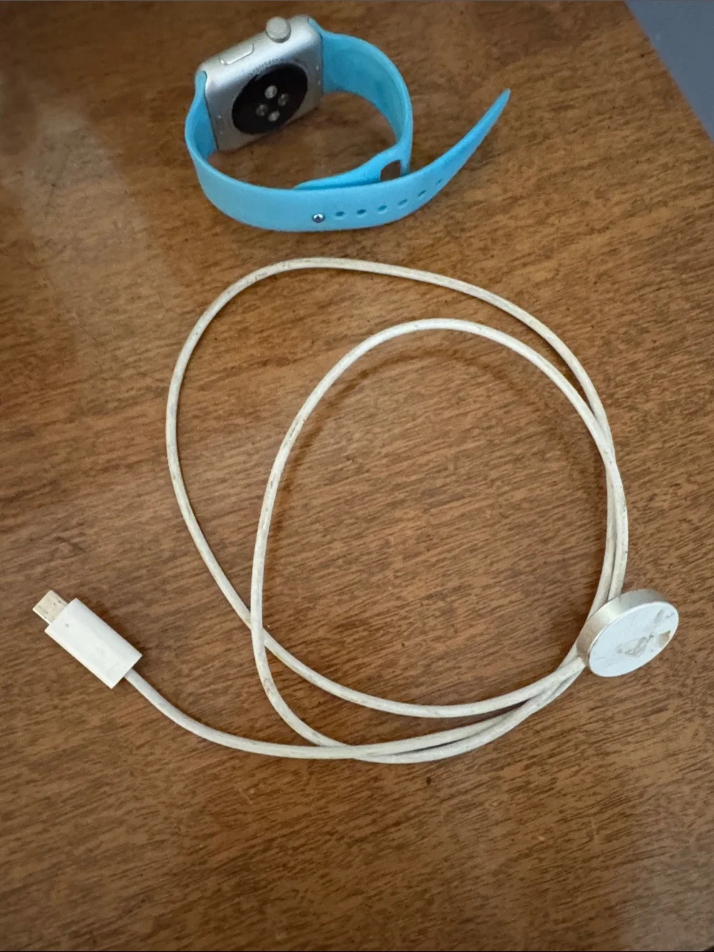 Apple Watch 1st Gen 42mm Silver Aluminum + Charger